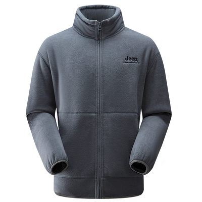 Jeep吉普恒温摇粒绒男士抓绒衣