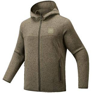 安踏火壳丨大地之壳运动外套男士冬季轻量保暖抓绒衣户外加绒上衣