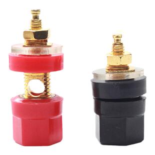 纯铜音响功放机输出接线柱端子座喇叭高档音箱4MM铜香蕉头插座