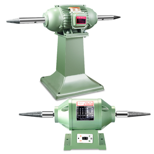 台式抛光机打磨机拉丝机双头布轮纤维轮抛光机单相大型落地砂轮机