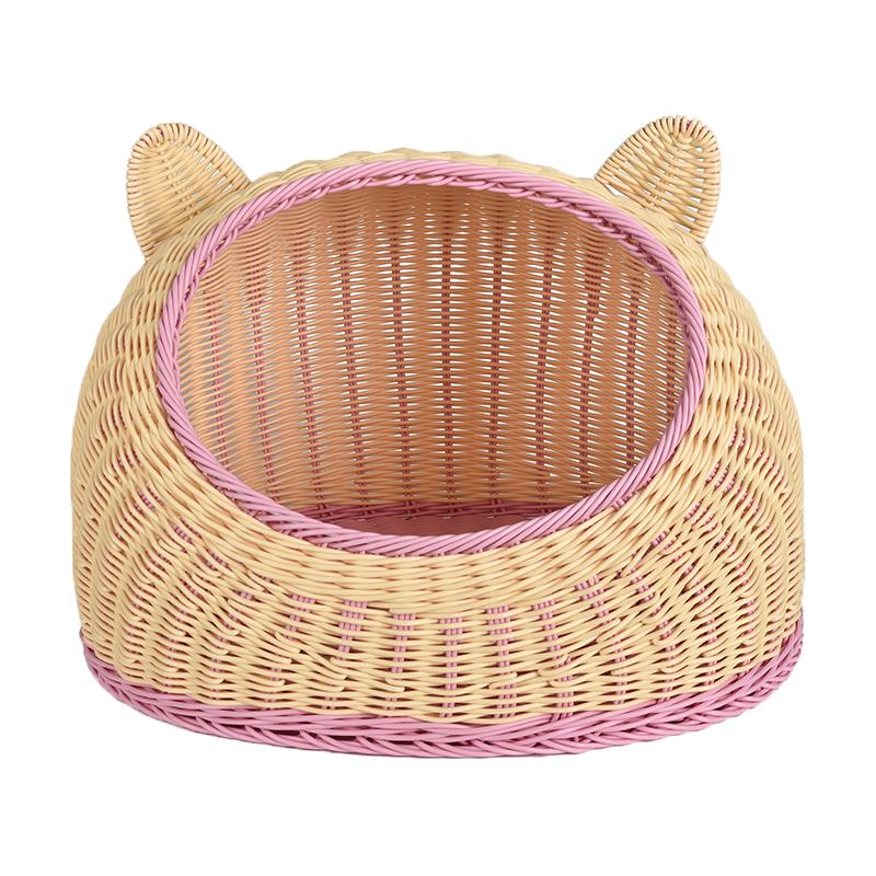 夏季猫窝藤编PP材料猫狗四季通用