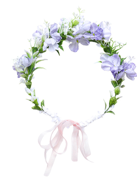 森系氛围感拍照神器仙女花环发箍