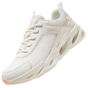 骆驼户外休闲鞋女士2026春季新款网面透气运动鞋防滑轻便软底男鞋