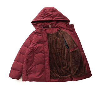 妈妈棉服中老年人冬季外套新款羽绒棉袄女奶奶冬装老太太加绒加厚