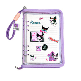 加厚100g纸张！拉链活页笔记本A5本子可拆卸透明外壳高颜值胶套日记本加厚大容量初中高中生专用可收纳多功能