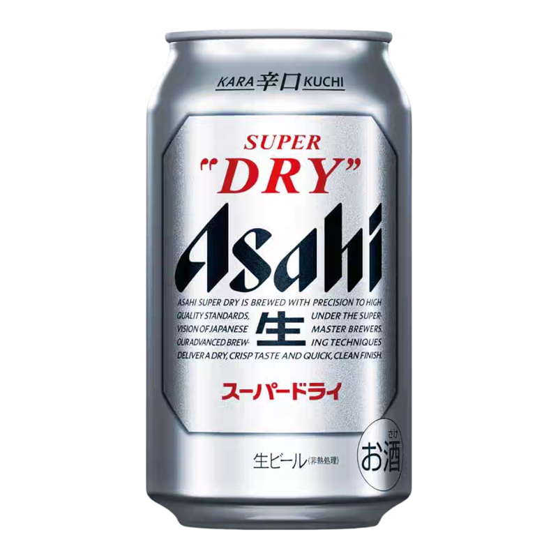 26年4月朝日辛口生啤酒日本进口新包装本土Asahi超爽口气泡沫充盈