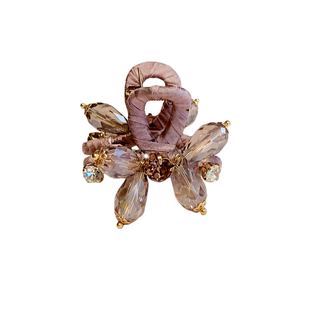 小号抓夹超闪水晶镶钻发夹女款半扎发侧边夹子发抓高端东大门头饰