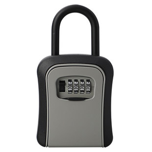 密码钥匙盒民宿工地装修免打孔防盗门锁工程墙壁挂式钥匙箱子盒子