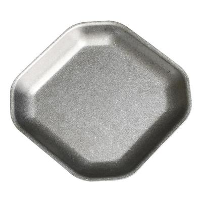 复古风不锈钢盘子正方形盘小吃碟凉菜盘做旧点心甜品托盘咖啡碟子