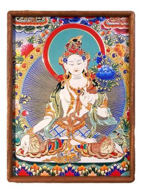 白度母铜雕画桌面摆件