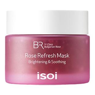 韩国isoi伊所爱保加利亚玫瑰花瓣补水面膜80g保湿提亮嫩肤修护