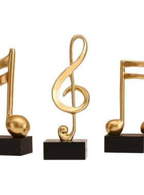 现代简约创意音乐符号摆件家居客厅电视柜酒柜摆设样板房软装饰品