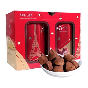 法国原装进口哈梵松露巧克力曼斯黑巧圣诞礼物送礼糖果零食礼盒装