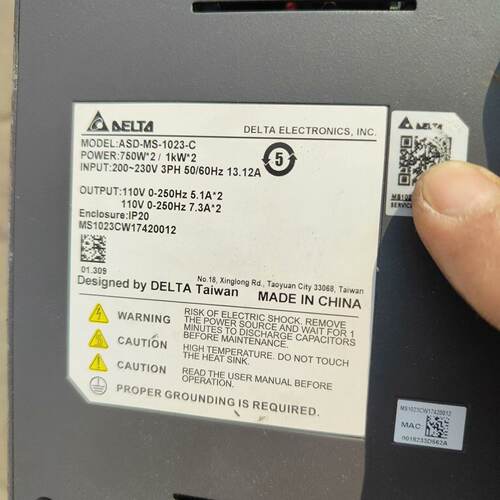 议价Delta Robot Controller Asd-Ms-1023-C适用
