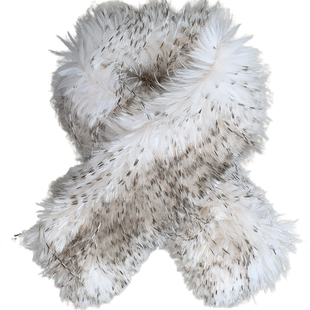 周给给冬季皮草披肩围巾长毛仿狐狸毛仿貉子毛侧挂加厚保暖围脖