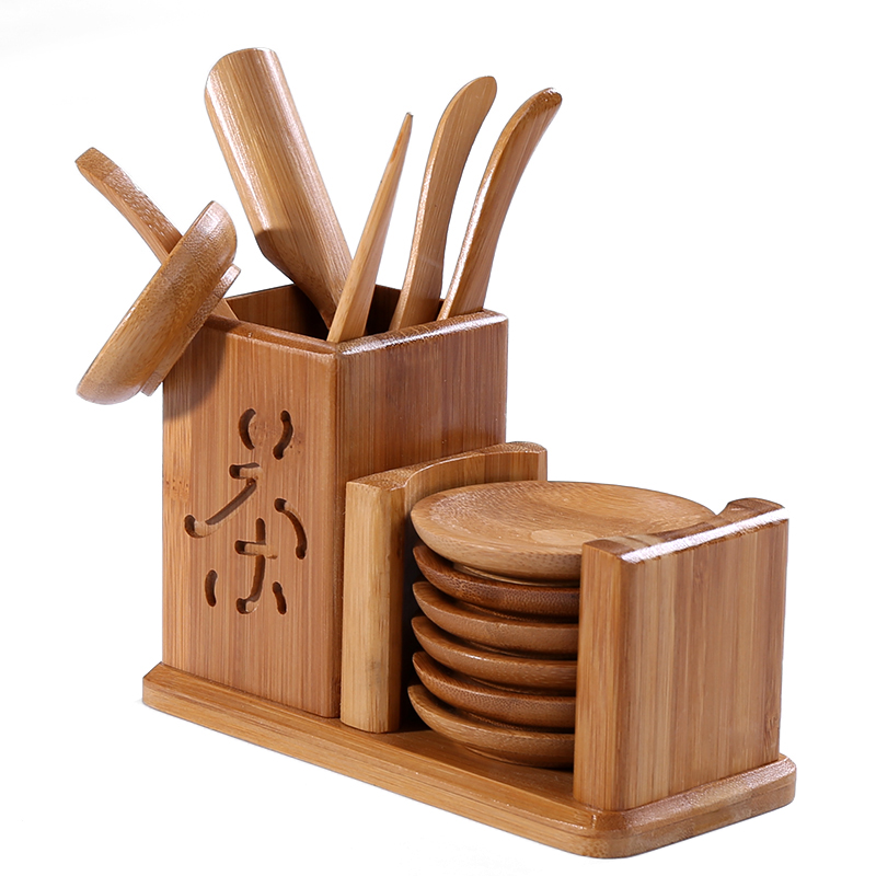 茶道六君子整套装茶艺组合泡茶工具实木茶道茶夹茶针零配茶具配件