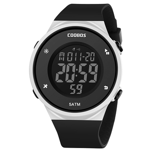 电子手表男初中学生潮流青少年初高中运动防水防摔夜光多功能手表