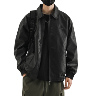 复古皮衣外套男士春季飞行员教练皮夹克加厚秋冬款美式机车服棉衣