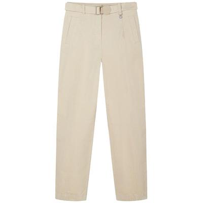 TeenieWeenie小熊奥莱秋季休闲腰带款锥形裤简约时尚长裤子女装