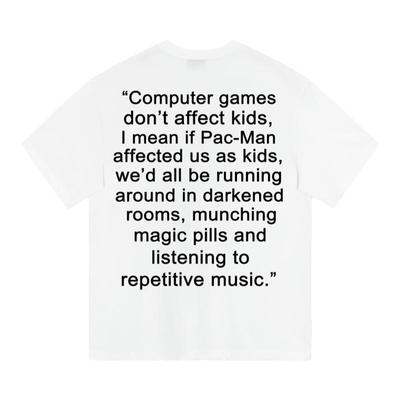 短袖简约青少年字母印花slogan