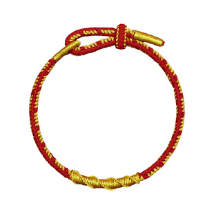 【普陀山正品】太岁红绳手链2026本命年礼物马手绳编织平安护身符