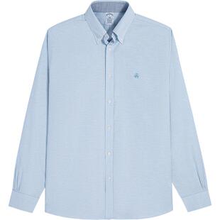 [易打理]Brooks Brothers/布克兄弟男士秋冬免烫刺绣logo休闲衬衫