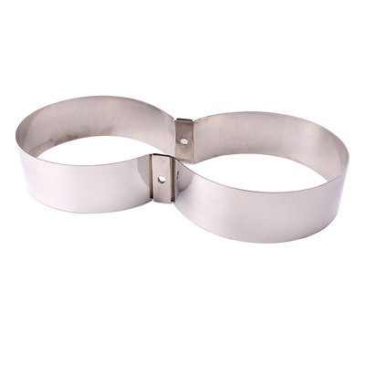 镜面抛光双瓶箍316不锈钢单接头