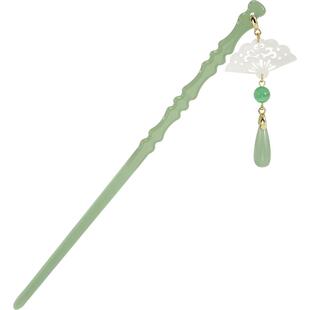 气质古风步摇发簪女新中式国风竹节流苏盘发簪子汉服发饰旗袍配饰