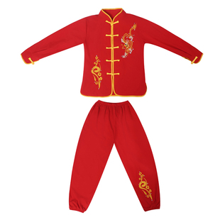 武术表演服中国风男女中小学生比赛训练服练功服打鼓服舞龙舞狮服
