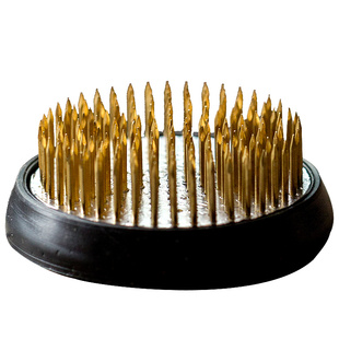 碌心 剑山插花器 固定花插神器 中式座针山摆件客厅插花鲜花器皿