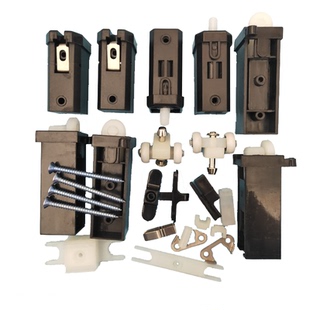 老款折叠纱窗配件滑轮吊轮老式铝合金门纱窗五金配件金刚网门窗