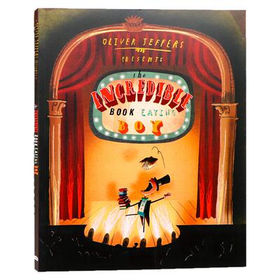 吃书的孩子The Incredible Book Eating Boy 英文原版绘本 名家Oliver Jeffers奥利弗杰弗斯 了不起的小书虫 智慧小孩系列儿童启蒙