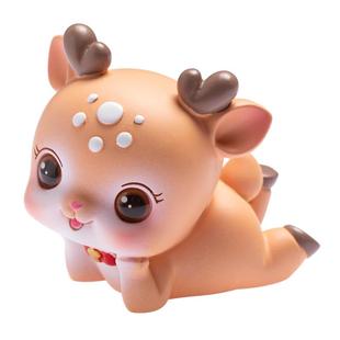 朴房创意可爱小鹿汽车摆件车内饰品一路平安中控台车载摆件高级女