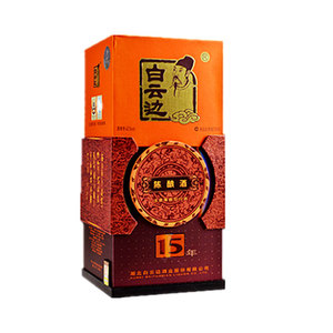 浓酱型礼盒装白酒42度白云边15年