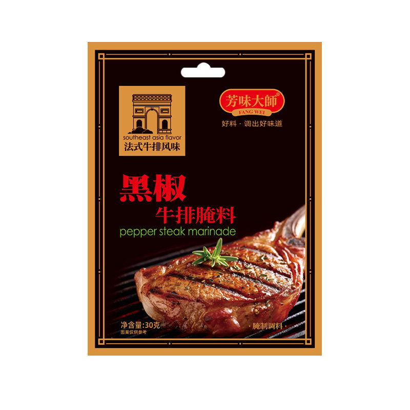 芳味大师黑胡椒牛排烧烤腌料