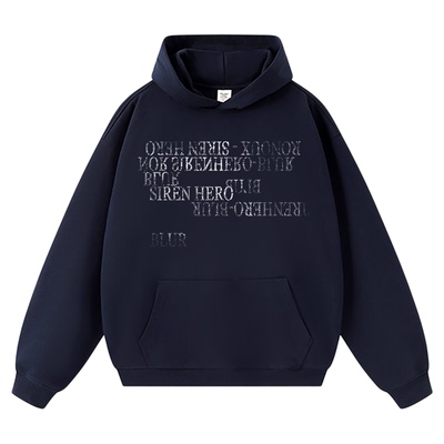 重磅美式复古连帽卫衣女秋冬宽松