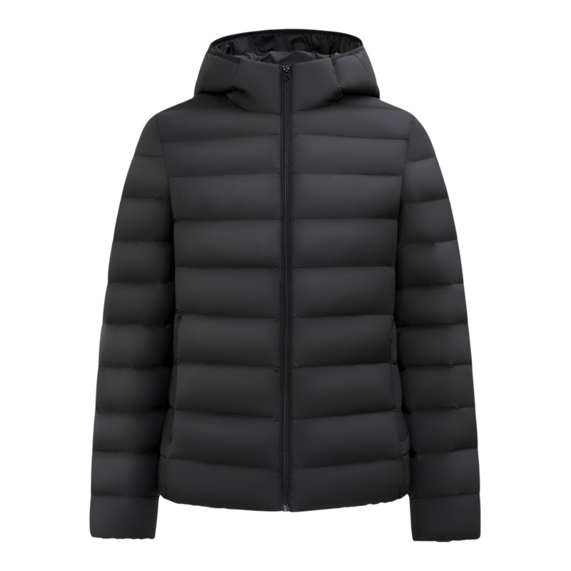 雪中飞轻薄羽绒服短款连帽时尚