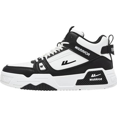 回力男鞋秋冬款皮面高帮板鞋子男