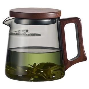 捷安玺公道杯玻璃高档2025新款月牙茶漏茶滤网一体高端绿茶泡茶器