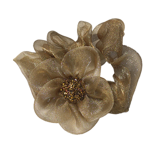 欧根纱太阳花发圈大肠圈扎发头绳铂思亚饰品女童头饰高级感发绳女