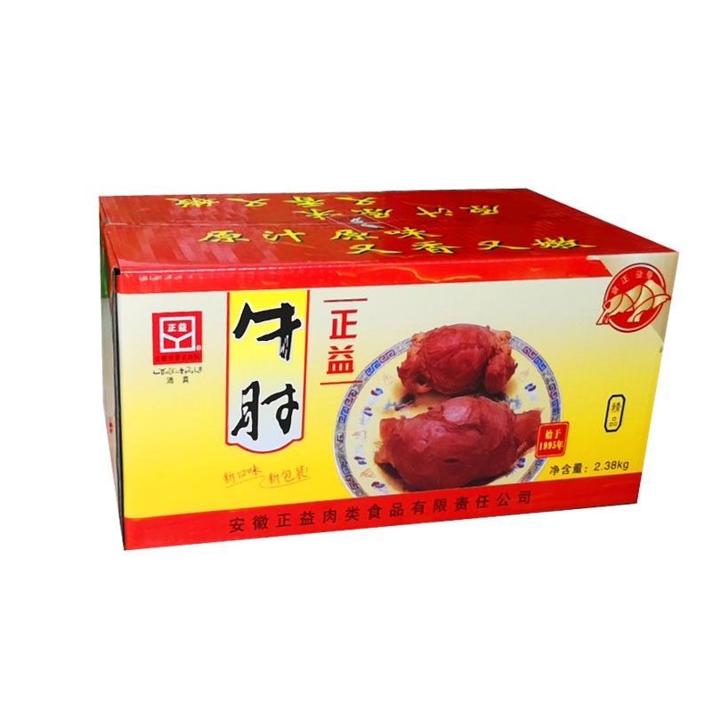 正益五香牛肘正义牛肉真空开即食170克*12袋礼盒安徽亳州特产