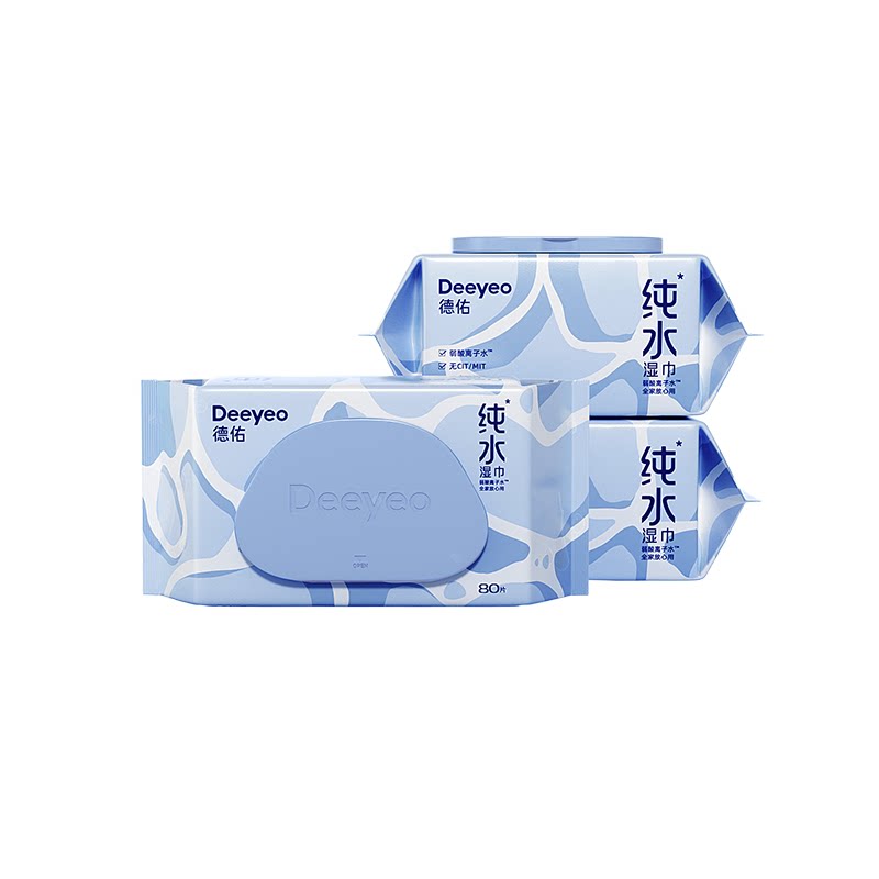 德佑加厚纯水湿巾黄金配比含水量