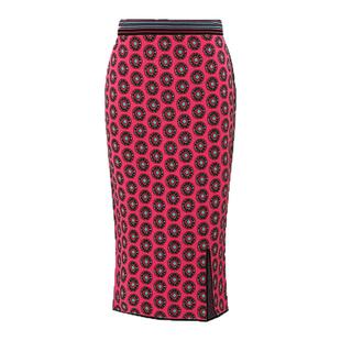 [提花工艺]DVF铅笔裙波点中长款修身提花针织半身裙KN4R003