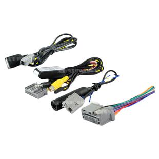 适用本田XRV缤智原车CD机尾线插头AUX蓝牙倒车后视频解码器协议盒