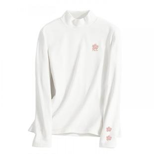 都市丽人白色打底衫女冬2025新款今年流行爆款保暖绒德内搭上衣Y