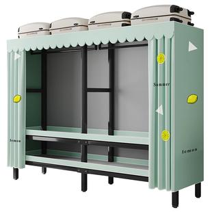 简易衣柜家用卧室布衣柜出租房用免安装折叠儿童收纳钢架结构衣橱