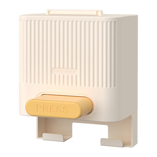 棉签盒自动弹出双头独立棉签掏耳化妆棉签按压式收纳盒可壁挂防尘