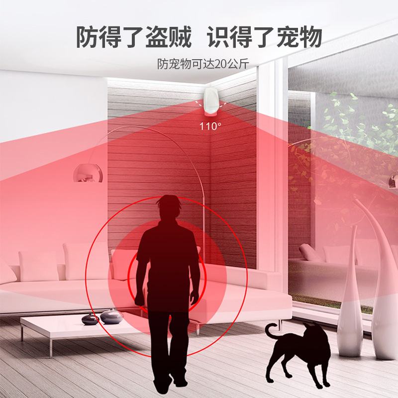 厂家直供NB-IOT无线红外报警器独立误报宠物防双网关防无需工作鉴