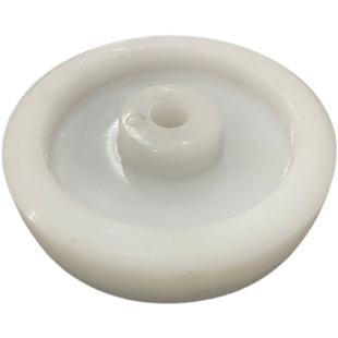 5寸尼龙打孔轮6寸实心轮无轴承打眼轮手推车轮食品车轮子平板车轮