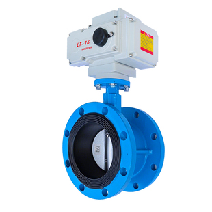 电动法兰蝶阀D941X-16Q软密封304不锈钢铸铁快装开关型DN50 65 80